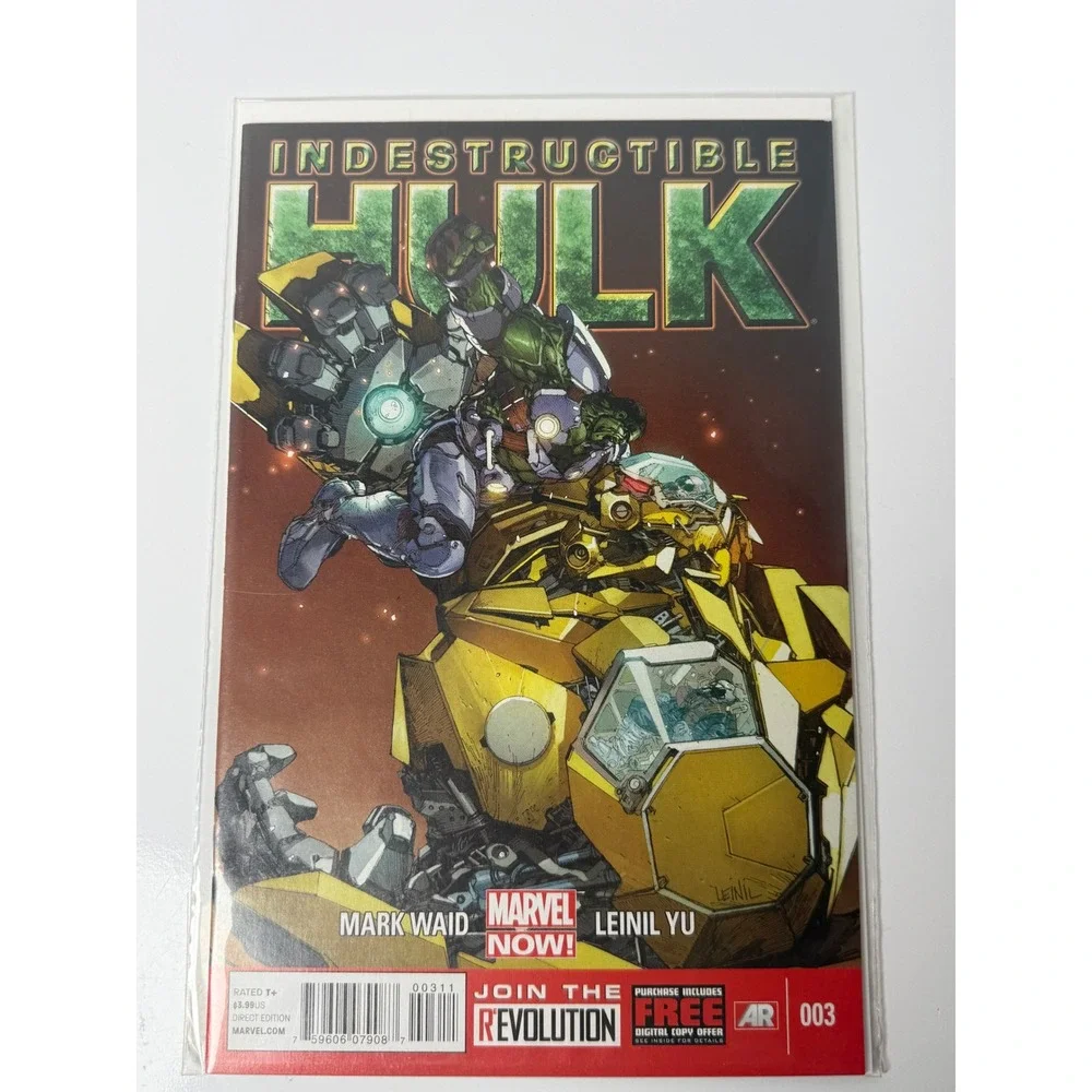 Indestructible Hulk 3 Marvel NOW‎ 2013 Mark Waid Leinil Yu Bruce Banner SHIELD